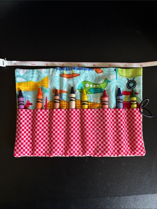 Handmade Other - Handmade kids crayon roll up pouch, crayons included